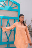 Sadia Aamir - Marigold - Light Peach - Pure Lawn - 1 Piece