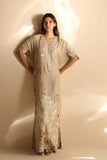 Sania Maskatiya - Mehr - Khaddi Silk - Sand - 1 Piece