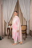Reema Ahsan - Minna - Pk, Raw silk & Organza - Pink & white - 3 Piece