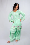Gulenoor Mint Boulevard Suit Green 2 Piece