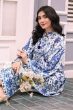 Reema Ahsan - Misha - PK Raw Silk - White & Blue - 2 Piece