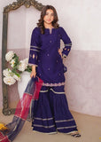 Modest - Chiffon Embroidered Gharara For Girl - 3 Piece