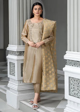 Laleen Muskh Suit Gold 3 Piece