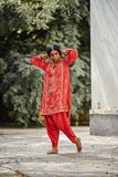 Sanam Chaudhri - Raw Silk Shirt and Dhoti Shalwar - Studio by TCS