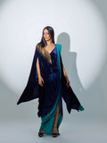 Sanam Chaudhri NEFERTITI Saree Blue 2 Piece