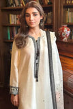 Irum Ghani Trends - NEMOPHILA - Cream and Black - Organza & Cotton Silk - 3 Piece
