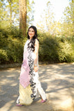 Fozia Khalid - NOOREH - Silk - Off white - 3 Piece