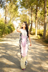 Fozia Khalid - NOOREH - Silk - Off white - 3 Piece