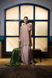 Maheen Khan - Venetian Lace - DUSTY PINK - BLENDED SILK - 3 Piece