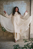 Gulabo - Blended Mehr Suit For Women - Biege - 3 Piece