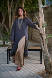 Gulabo - Blended Layla Set For Women - Grey / Brown - 2 Piece