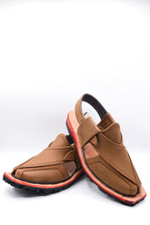 Alifyay - Nyrosi Brown Leather Peshawari Sandal