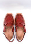 Alifyay - Nyrosi Burnt Sienna Leather Peshawari Sandal