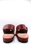 Alifyay - Nyrosi Burnt Sienna Leather Peshawari Sandal