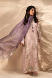 Sania Maskatiya - Naru - Khaddi Silk / RawSilk / Organza - Pink Lavender - 3 Piece