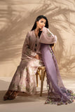 Sania Maskatiya - Naru - Khaddi Silk / RawSilk / Organza - Pink Lavender - 3 Piece