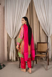 Reema Ahsan - Nisra - Shamoos Silk - Multi & Red - 3 Piece