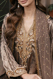 Natasha Kamal - OLYMPIA - brown - Two Tonal Silk & Net - 3 Piece