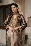 Natasha Kamal - OLYMPIA - brown - Two Tonal Silk & Net - 3 Piece