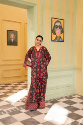 Maria Osama Khan - Georgette & Tissue Silk Eliora Suit For Women - black - 3 Piece