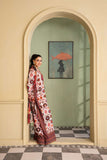 Maria Osama Khan - Georgette & Tissue Silk Daisy Suit For Women - offwhite - 3 Piece
