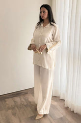Minutiae - Opal Mist - Korean Raw Silk - Off White - 2 Piece