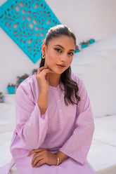 Sadia Aamir - Orchid - Light Lavender - Pure Lawn - 1 Piece