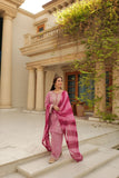 Omal by Komal - Faria - Pink - Lawn & Chiffon - 3 Piece