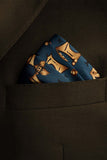 Black Wolf - LUXURY ETHNIC SILK POCKET SQUARE - FIR GREEN - SILK - 1 Piece