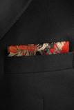 Black Wolf - JUNGLE LOVE SILK POCKET SQUARE - JET BLACK - SILK - 1 Piece