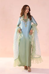 Musferah Saad - Pastel Mirage - Tissue,Silk & Organza - 3 Piece