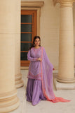 Omal by Komal - Minha - Lavender - Lawn & Chiffon - 3 Piece