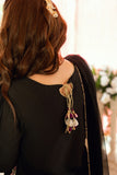 Omal by Komal - Shehrzad - Black Dobby - 3 Piece