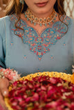 Omal by Komal - Hoorain - Blue - 3 Piece