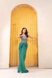 Anayra Amal - Grip Georgette Muse Printed Suit For Women - Aqua Green - 2 Piece