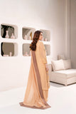 Anayra Amal - Soft Paper Silk Malhaar Embroidered Suit For Women - Gold Mustard - 3 Piece