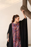 Anayra Amal - Grip Georgette Qalamkar Printed Shirt For Women - Black - 1 Piece