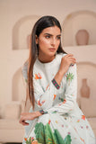 Anayra Amal - Poly Raw Silk Canvas Printed Suit For Women - Green - 3 Piece