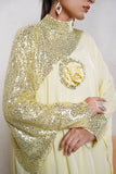Anayra Amal - Grip Georgette Baroque Sequins Work Suit For Women - Butter Yellow - 2 Piece