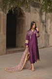 Wabi Sabi By Zehra - Nagina - Plum And Gray - 2 Piece - Studio by TCS