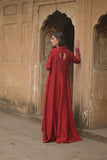 Wabi Sabi By Zehra - Mushq - E - Gulab - Scarlet - Korean Silk - 2 Piece - Studio by TCS