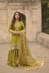 Wabi Sabi By Zehra - Jhoomer - Green - 3 Piece - Studio by TCS