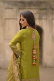 Wabi Sabi By Zehra - Jhoomer - Green - 3 Piece - Studio by TCS