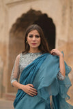 Wabi Sabi By Zehra - Janam - Blue - Saree - Studio by TCS