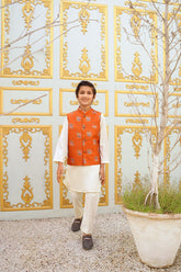 Cheeco Chic - RWEID25 - Rust & Green - Waistcoat - 1 Piece