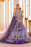 Reema Ahsan - Raeha - Pk Raw Silk, Organza & Net - Multi, Purple - 3 Piece