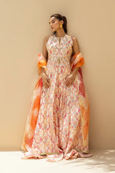 Sania Maskatiya - Ralia (A) - Khaddi Silk , Khaddi Silk , Organza - Ivory/Blush - 3 Piece