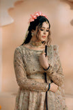 Fozia Khalid - Rasam - Organza - Beige - 3 Piece