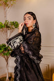 Fozia Khalid - Raven Black - Organza - 4 Piece - Studio by TCS