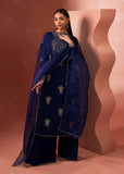 Shahid Chuhan - Regalia Silk Suit For Women - Royal Blue
